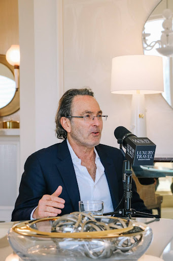Leo Ghitis during an interview for the podcast Luxury Travel Innovators.