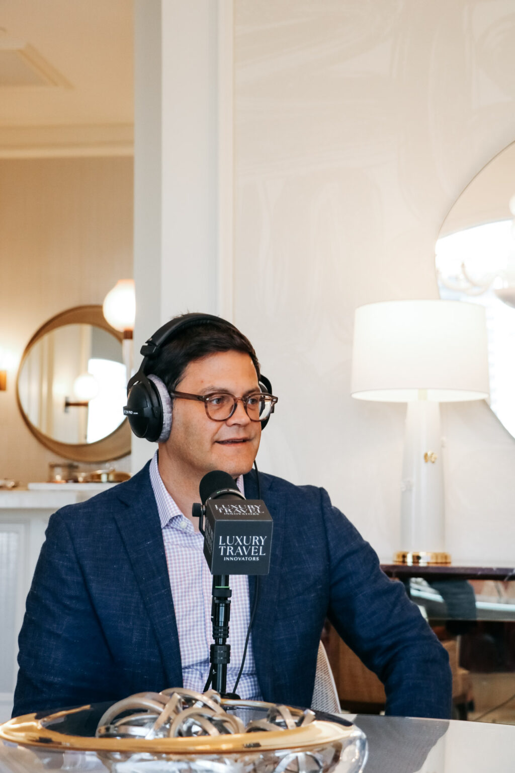 Nicolas Peluffo during episode 19 of Luxury Travel Innovators podcast.