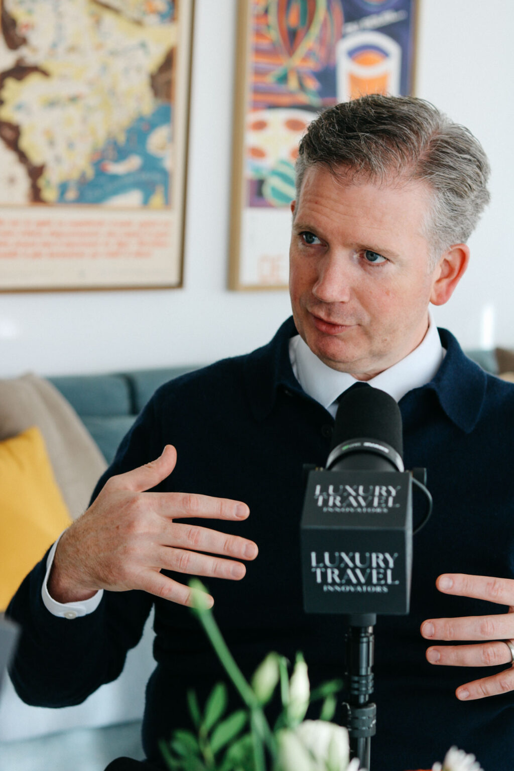Conor O’Leary during Episode 25 of the Luxury Travel Innovators podcast.