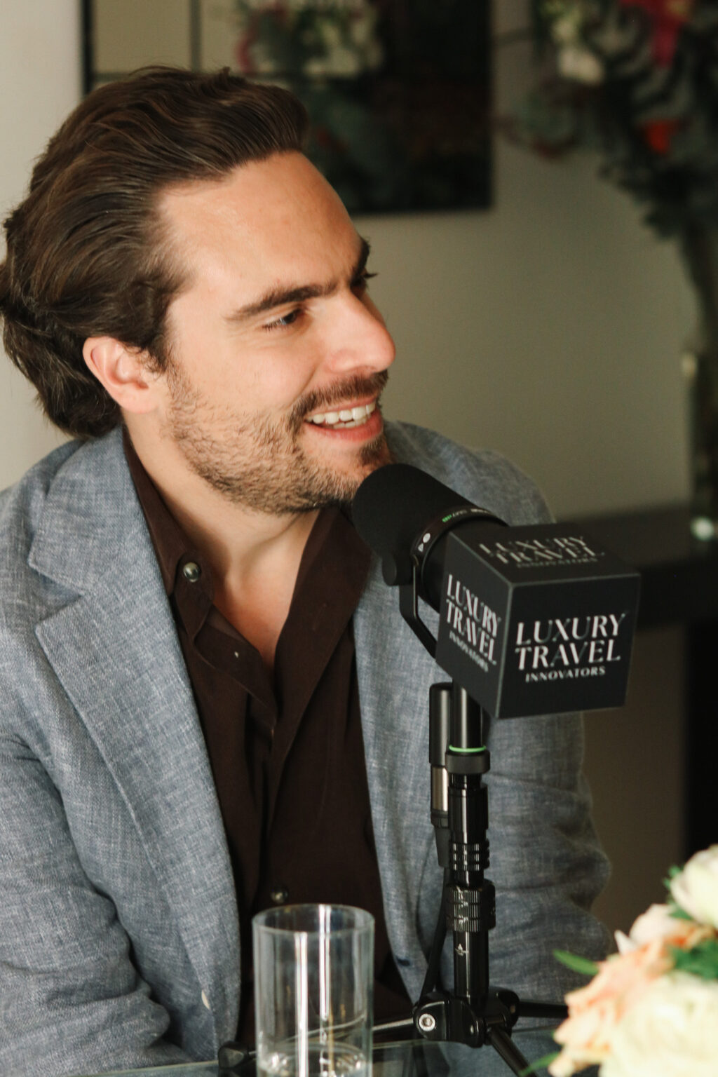 Adam Deflorian during episode 32 of the Luxury Travel Innovators podcast.