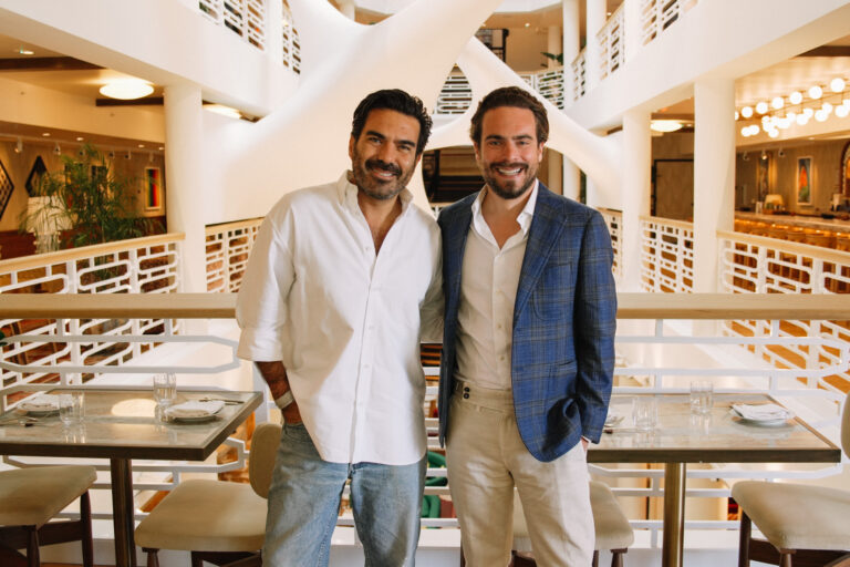 Adam Deflorian and David Saada at The Moore in Miami.