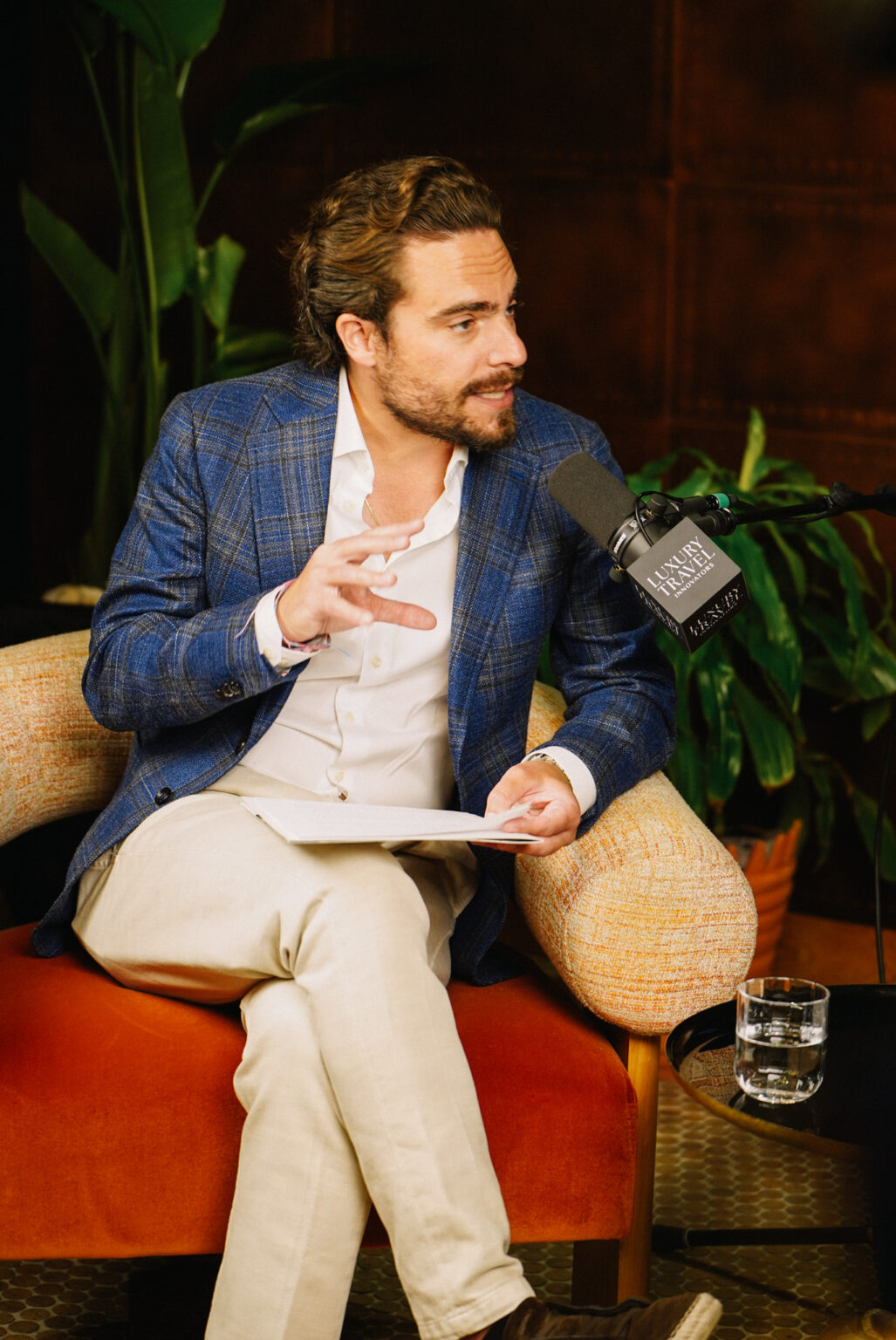 Adam Deflorian during the recording of Episode 43 of the podcast.